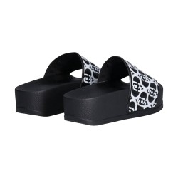 LIU JO MYKONOS 01 Ciabatta Donna a Fascia Platform Black 2