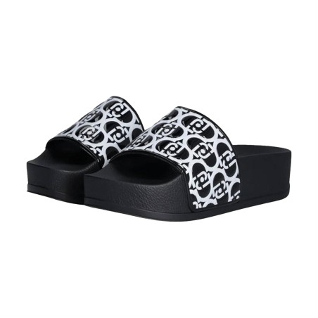 LIU JO MYKONOS 01 Ciabatta Donna a Fascia Platform Black