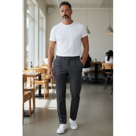 GC LUXURY PORTOFINO Pantalone Uomo Casual Antracite