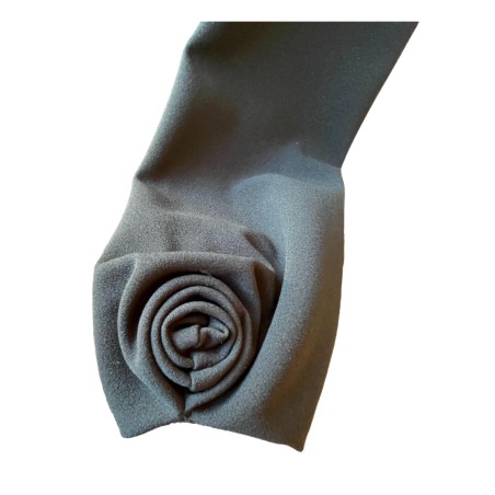 DOPPIO SENSO 5477 Completo Donna Casacca Girocollo + Pantalone a Palazzo Nero