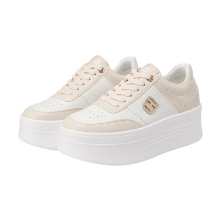 QUEEN HELENA  X34 8 Sneaker Donna Platform  Beige