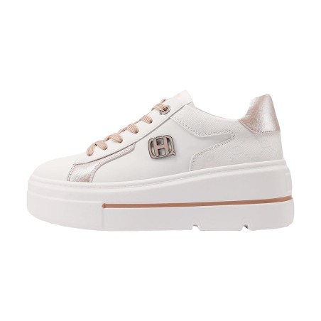 QUEEN HELENA  X34 16 Sneaker Donna Platform White Pink