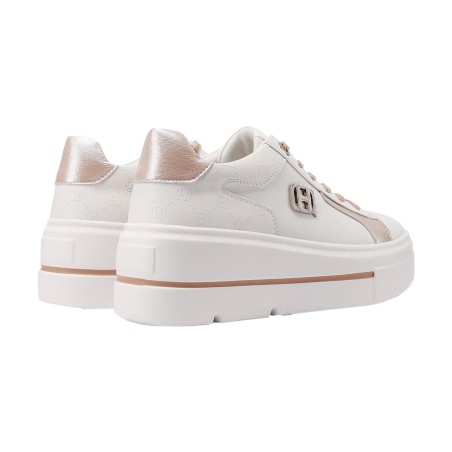 QUEEN HELENA  X34 16 Sneaker Donna Platform White Pink