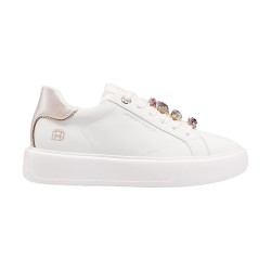 QUEEN HELENA  X34 1 Sneaker Gioiello Donna Platform White Pink