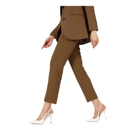 Queen Helena K3347 Scarpe Donna Dècolletè Sligback Elegante con Tacco Alto White