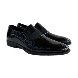 QH7 GU1805BLA/PA Scarpe Uomo Mocassini Cerimonia in Vernice Nero  2