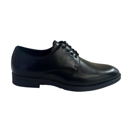 QH7 U1809 Scarpe Eleganti Uomo Stringate Eco Nero