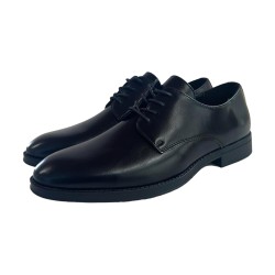 QH7 U1809 Scarpe Eleganti Uomo Stringate Eco Nero 2