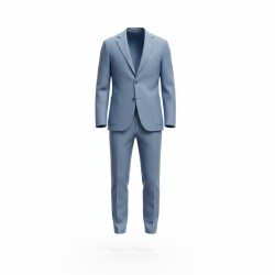 GC LUXURY TALENTO Abito Uomo Giacca Mono petto e Pantalone Azzurro