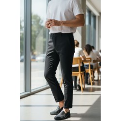 GC LUXURY TROPEA Pantalone Uomo Casual Nero 2