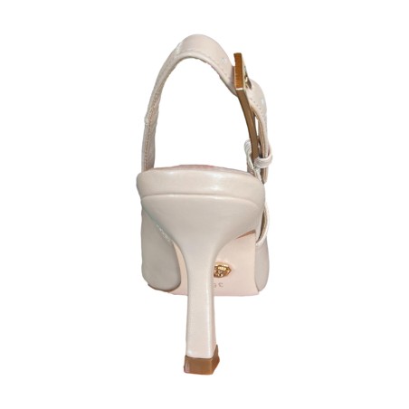 Gold & Gold GD367 Décolleté Slingback  Donna Tacco Medio Nude 