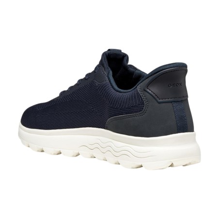 Geox U SPHERICA PLUS A U55MPA Sneakers Uomo con Lacci Elastici Fast in System Blu