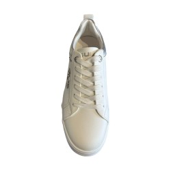 Paciotti 4US 4BX168 Sneakers Donna Platform Stringate con Logo Laterale White/Silver  2