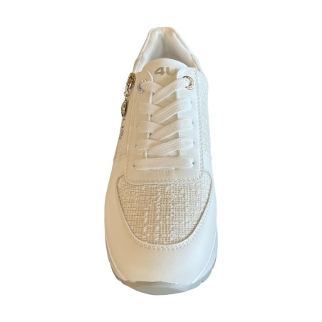Paciotti 4BX169 Sneakers Donna Stringate con Zip Laterale White