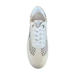Paciotti 4US 4BX162 Sneakers Donna Platform Stringate con Logo Laterale White 2