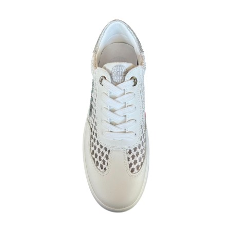 Paciotti 4US 4BX162 Sneakers Donna Platform Stringate con Logo Laterale White