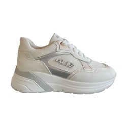 Paciotti 4BX173 Sneakers Donna Stringate con Logo Laterale White/Silver