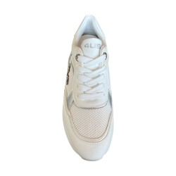 Paciotti 4BX173 Sneakers Donna Stringate con Logo Laterale White/Silver 2