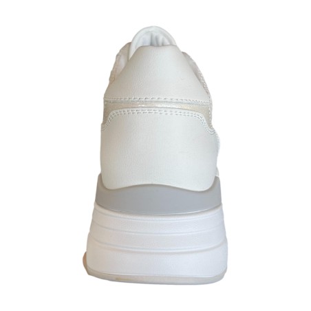 Paciotti 4BX173 Sneakers Donna Stringate con Logo Laterale White/Silver