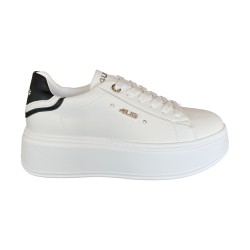 Paciotti 4US 4BX161 Sneakers Donna Platform Stringate con Logo Laterale White/Black
