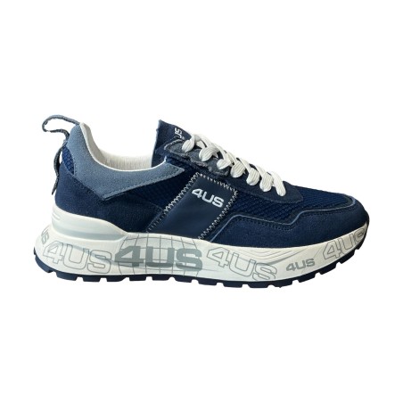 Paciotti 4US-13 Sneakers Uomo Strinagate Blu