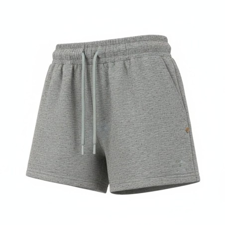 BLASH BS1720018 Shorts Felpa Donna con Brillantini Grigio