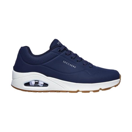 SKECHERS 52458 STAND ON AIR Sneakers Uomo Stringate Navy