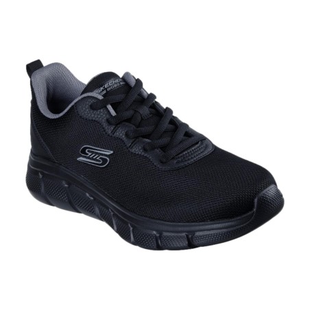 SKECHERS 118109 BOBS B FLEX - ICY EDGE Sneakers Uomo Stringate Nero