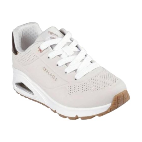 Skechers 310545L SHIMMER AWAY Sneakers Bambina Stringate Natural