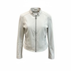 BLASH BS1740004 Giubbino Biker  Donna Bianco