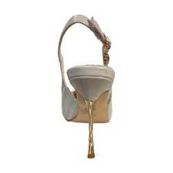 Gold & Gold GP907 Décolleté Slingback Donna Tacco Alto Beige 2