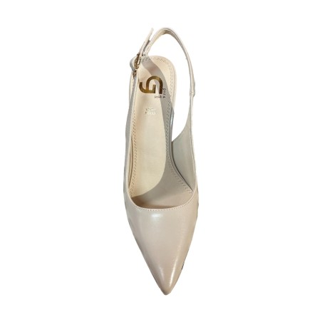 Gold & Gold GP907 Décolleté Slingback Donna Tacco Alto Beige