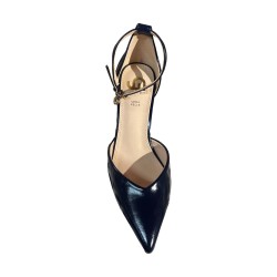 Gold & Gold GP592 Scarpe Donna Décolleté con Cinturino Blu 2