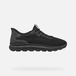 Geox U SPHERICA PLUS A U55MPA Sneakers Uomo con Lacci Elastici Fast in System Nero 2