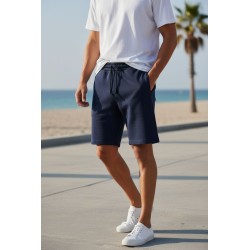 URBAN RING UR1120071 Bermuda Felpa Basic Uomo Blu 2