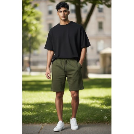 URBAN RING UR1120071 Bermuda Felpa Basic Uomo Militare