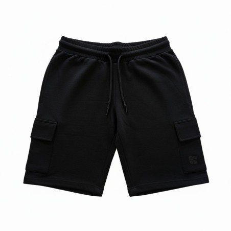 URBAN RING UR1120073 Bermuda Felpa Cargo Uomo Nero