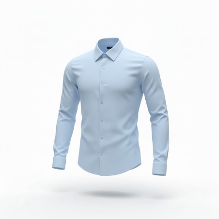 Urban Ring UR1130007 Camicia Uomo Collo Italiano Celeste