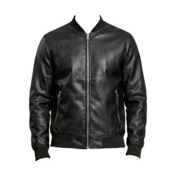 Urban Ring UR1140002 Bomber con Collo Alla Coreana Nero