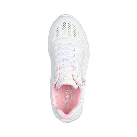 SKECHERS 310387L UNO LITE - EASY ZIP  Sneakers Bambina Stringate White