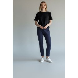 BLASH BS1720013 Pantalone Felpa Donna con Lacci Blu 2