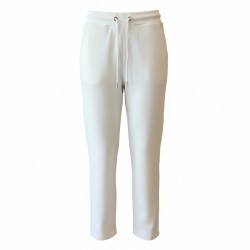 BLASH BS1720013 Pantalone Felpa Donna con Lacci Off White