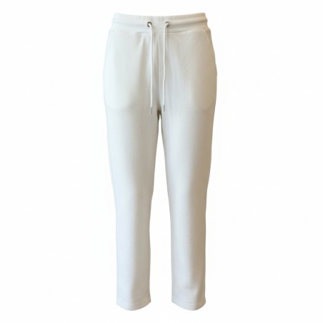 BLASH BS1720013 Pantalone Felpa Donna con Lacci Off White