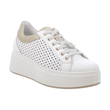 IGI&CO 1146911 Sneakers Donna Alte Stringate con Accessorio Bianco