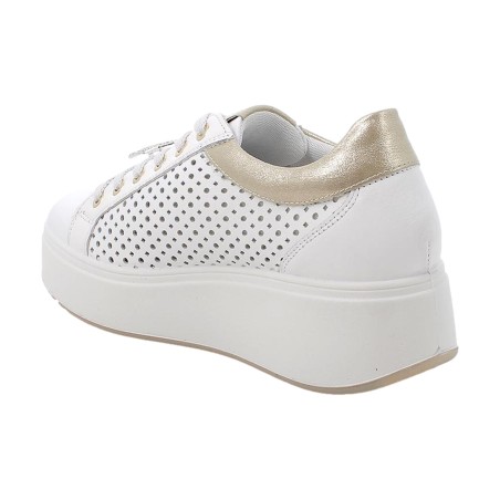 IGI&CO 1146911 Sneakers Donna Alte Stringate con Accessorio Bianco