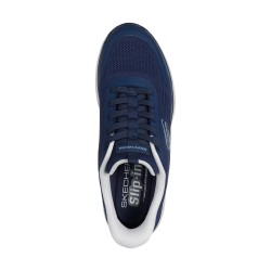 SKECHERS 233047 SUMMITS-LEYTER Sneakers Uomo Slip-Ins Con Lacci Elastici Blu 2
