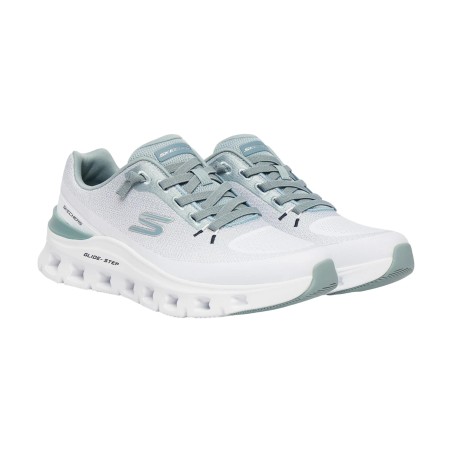 SKECHERS 233132 GLIDE-STEP PRO-WAVERRA Sneakers Uomo Stringate Bianco/Blu