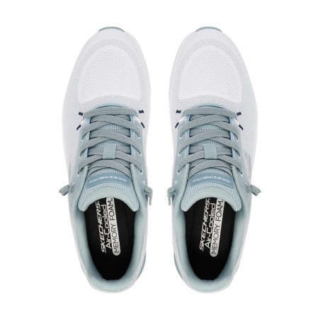 SKECHERS 233132 GLIDE-STEP PRO-WAVERRA Sneakers Uomo Stringate Bianco/Blu