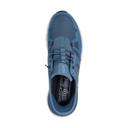 SKECHERS 232930 GLIDE-STEP PRO Sneakers Uomo Con Lacci Elastici Slip-Ins Avio 2