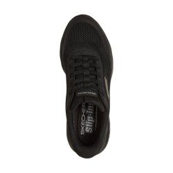 SKECHERS 233047 SUMMITS-LEYTER Sneakers Uomo Slip-Ins Con Lacci Elastici Nero 2